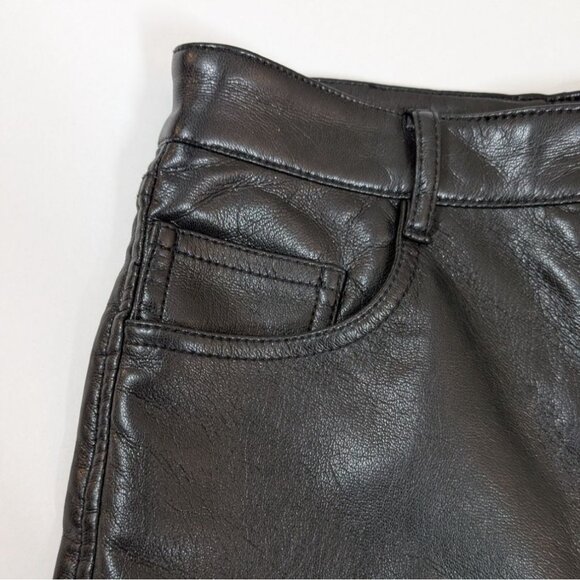 Wilfred The Melina Flare Pant High-Rise Black Vegan Leather Womens Size 10 - Picture 8 of 10